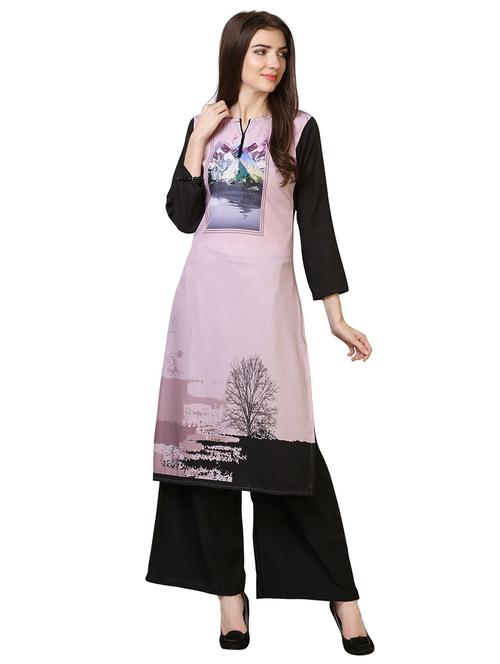 digital printed straight kurta - 18467563 - Very Small Image - 1