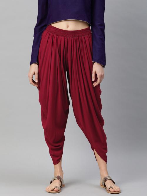 this solid dhoti salwar is made - 18468000 - Very Small Image - 1
