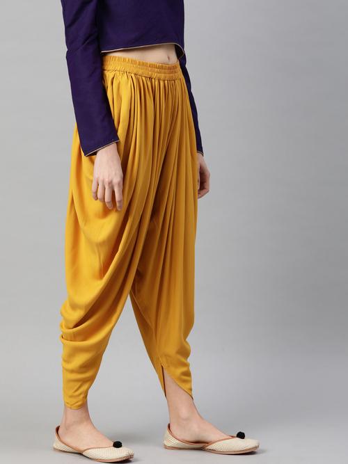 this solid dhoti salwar is made - 18468001 - Very Small Image - 1