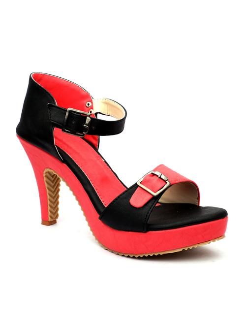 red ankle strap sandal - 18468050 - Very Small Image - 1
