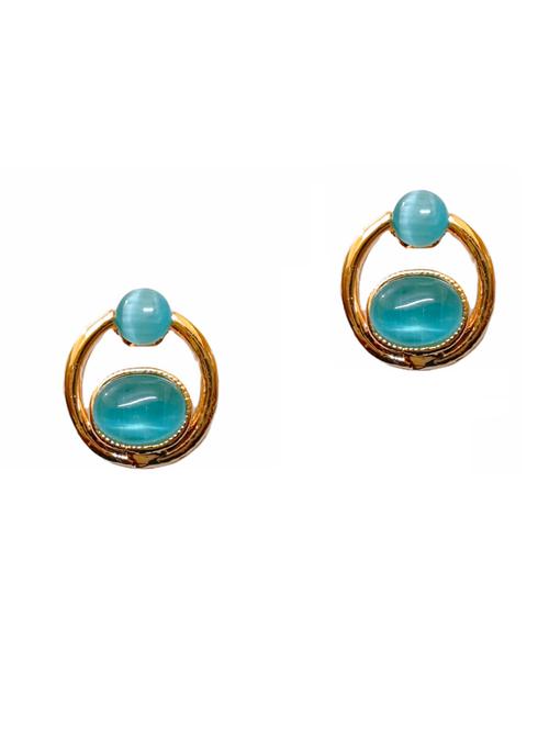 blue metal studs earring - 18468529 - Very Small Image - 1