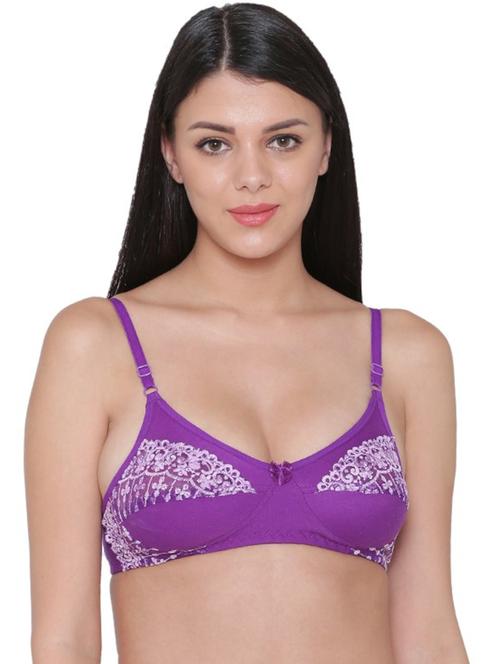 purple non padded regular bra - 18468642 - Very Small Image - 1