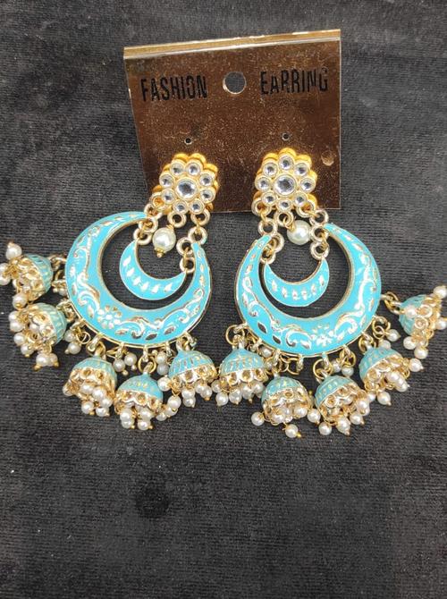 women party wear earring - 18468912 - Very Small Image - 1