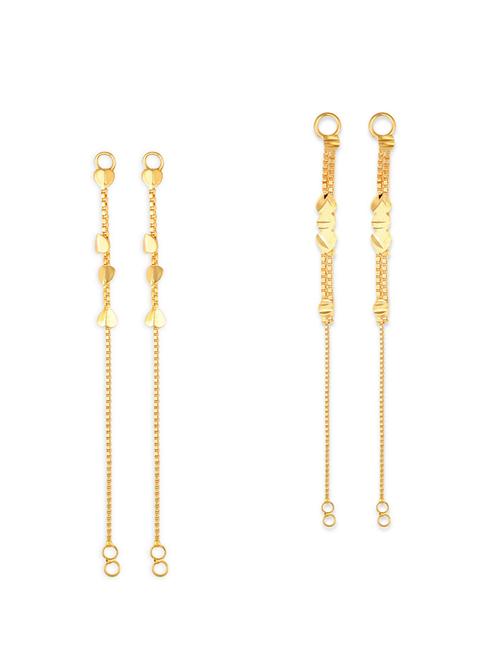 set of 2 gold plated single layer ear cuff earrings - 18469402 - Very Small Image - 1