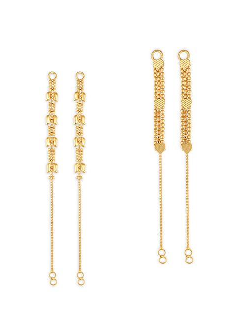 set of 2 gold plated single layer ear cuff earrings - 18469405 - Very Small Image - 1