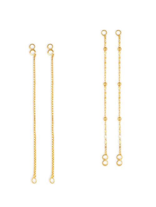 set of 2 gold plated single layer ear cuff earrings - 18469480 - Very Small Image - 1