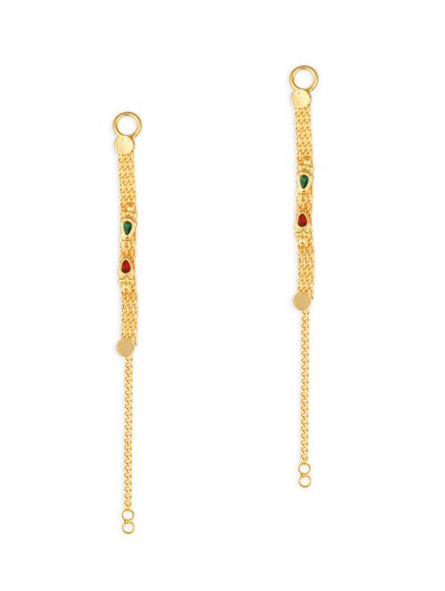 set of 2 gold plated single layer ear cuff earrings - 18469489 - Very Small Image - 1