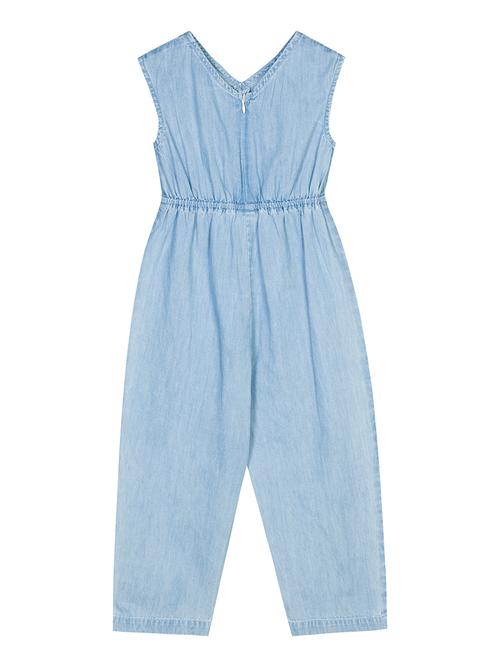 girls light blue solid jumpsuit - 18469732 - Very Small Image - 1