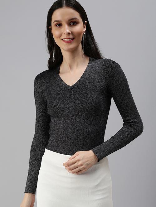 long sleeved shimmer regular top - 18469976 - Very Small Image - 1