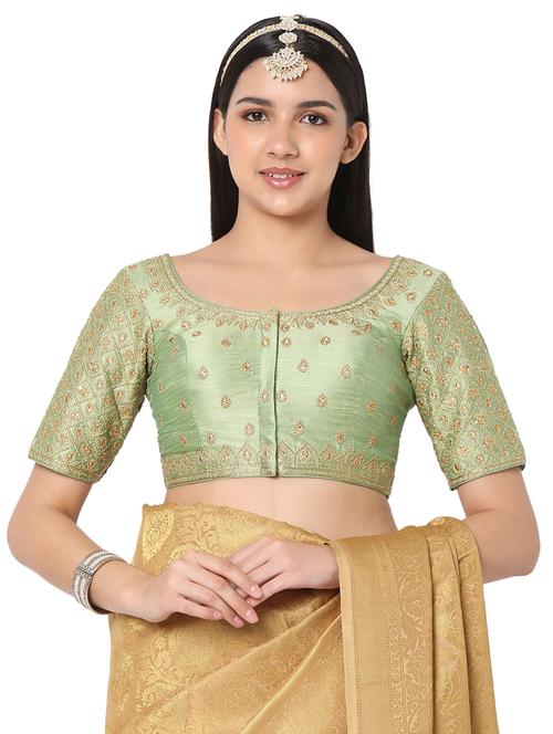 neo mint embroidered blouse - 18470037 - Very Small Image - 1