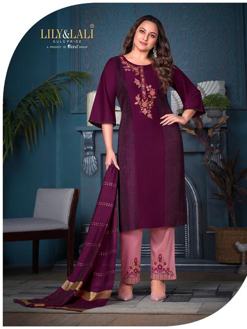 women kurta bottom dupatta set - 18470772 - Very Small Image - 1