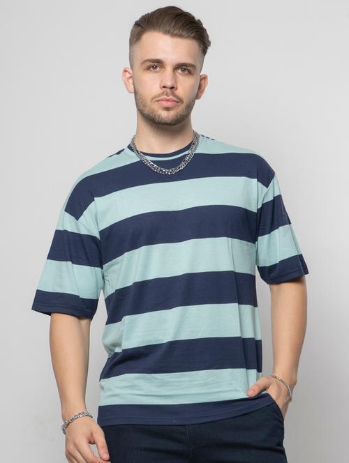 navy-blue striped t-shirt - 18470868 - Very Small Image - 1