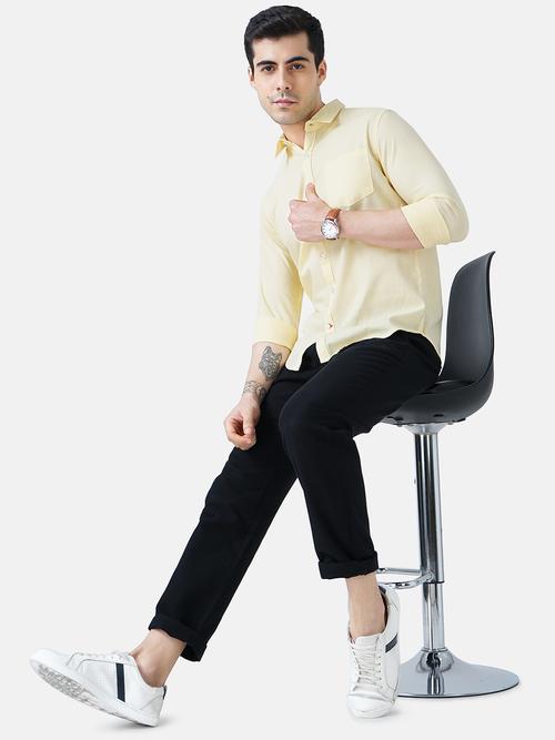 mens solid casual shirt - 18470940 - Very Small Image - 1
