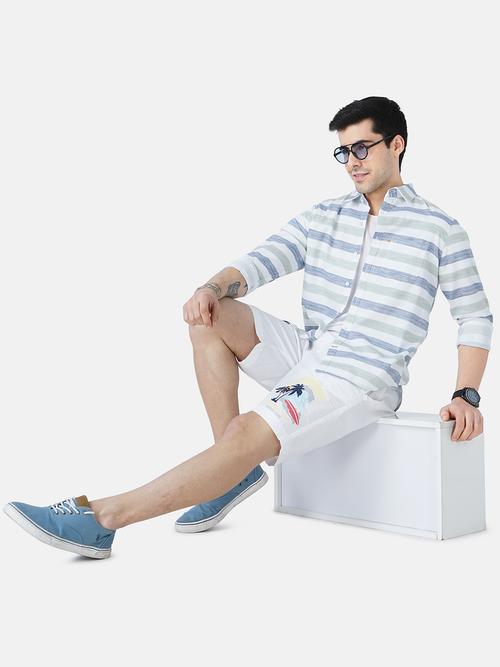 mens stripes casual shirt - 18470945 - Very Small Image - 1