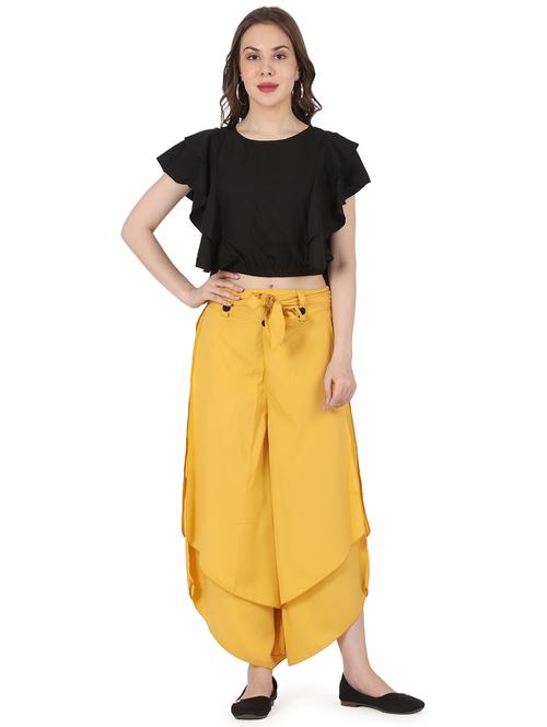 solid top and culottes set - 18470981 - Very Small Image - 1
