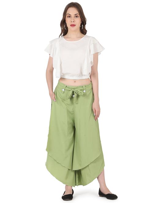 solid top and culottes set - 18470986 - Very Small Image - 1
