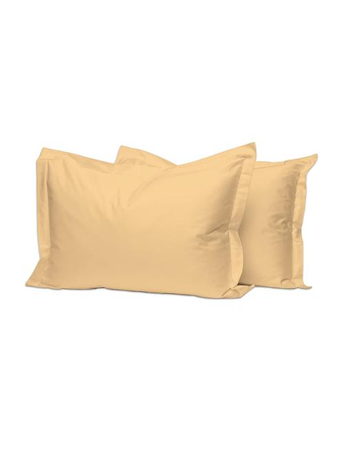 pizuna cotton 400 thread count standard pillowcases tan 100% long staple cotton satin pillowcase tan 2 pillow cover - 18471176 - Very Small Image - 1