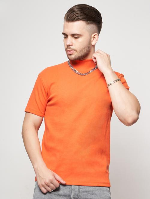 orange solid t-shirt - 18471388 - Very Small Image - 1