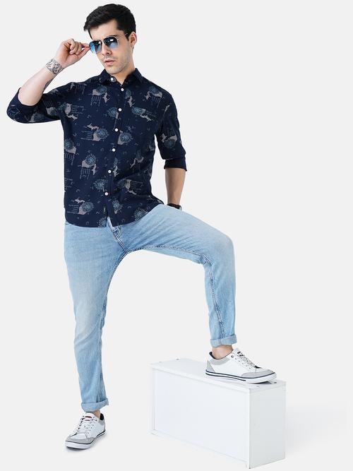 mens graphic casual shirt - 18471434 - Very Small Image - 1