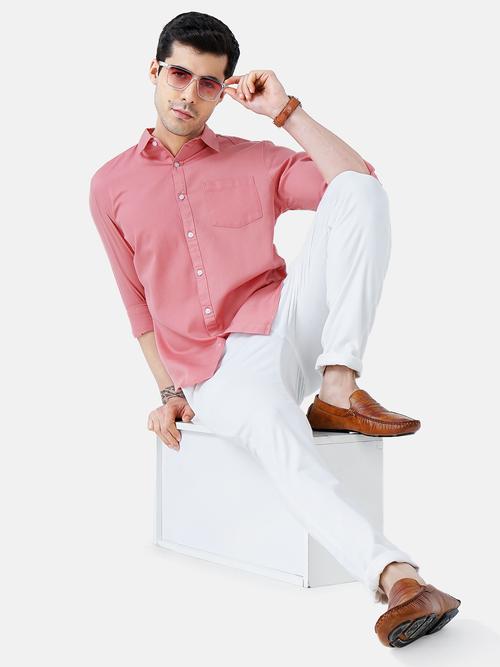 mens solid casual shirt - 18471441 - Very Small Image - 1