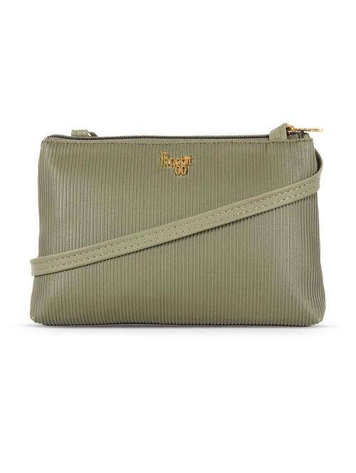olive textured regular sling bag - 18471737 - Very Small Image - 1