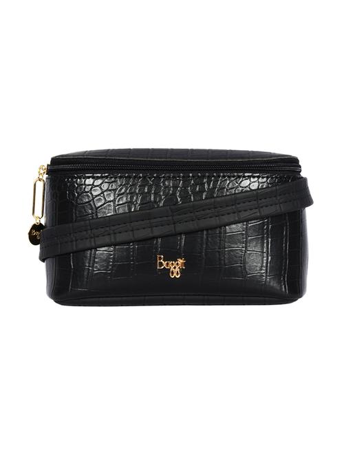 black textured regular sling bag - 18471755 - Very Small Image - 1