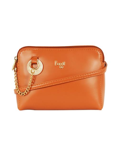 tan solid regular sling bag - 18471772 - Very Small Image - 1