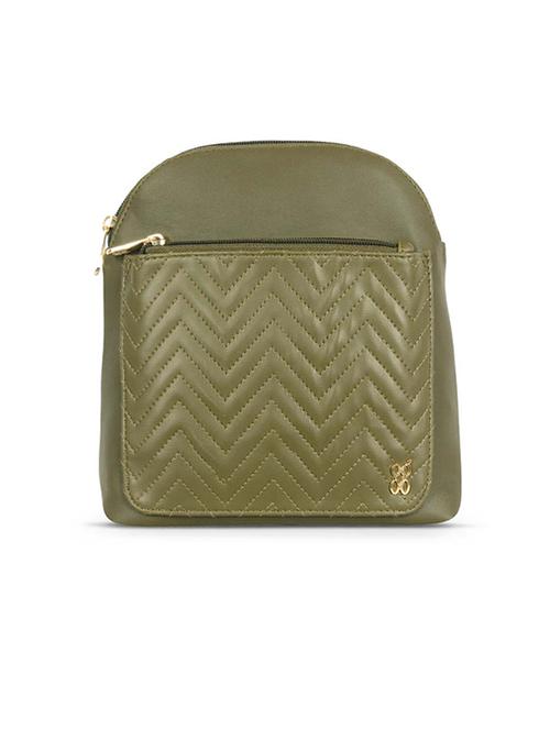 olive solid regular backpack - 18471813 - Very Small Image - 1