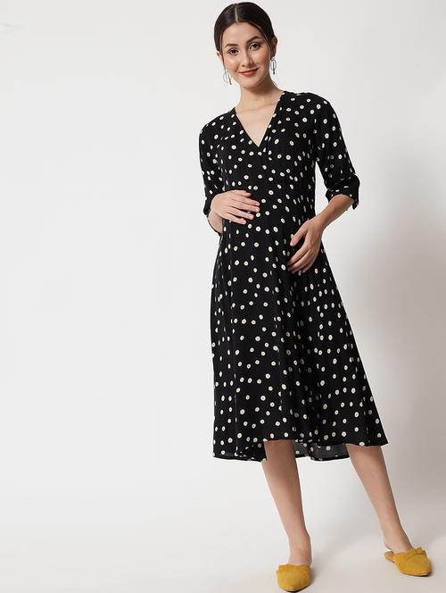 floral print maternity wear dress - 18472065 - Very Small Image - 1