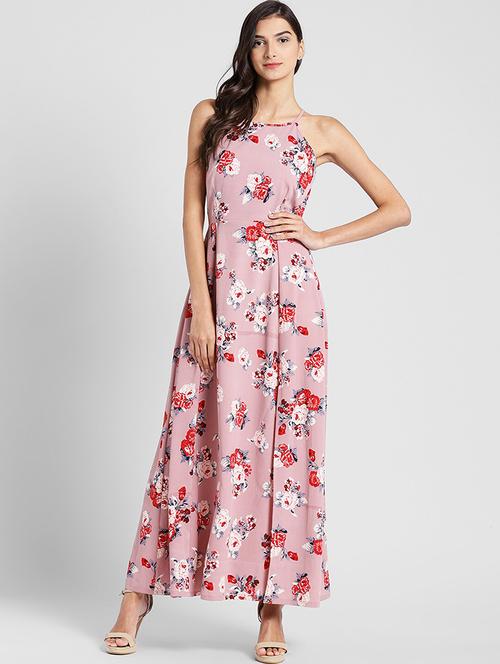 halter neck printed maxi dress - 18472679 - Very Small Image - 1