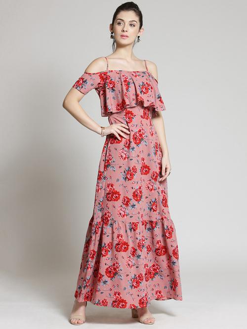 floral tiered maxi dress - 18472700 - Very Small Image - 1