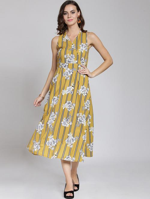floral fit & flare dress - 18472721 - Very Small Image - 1