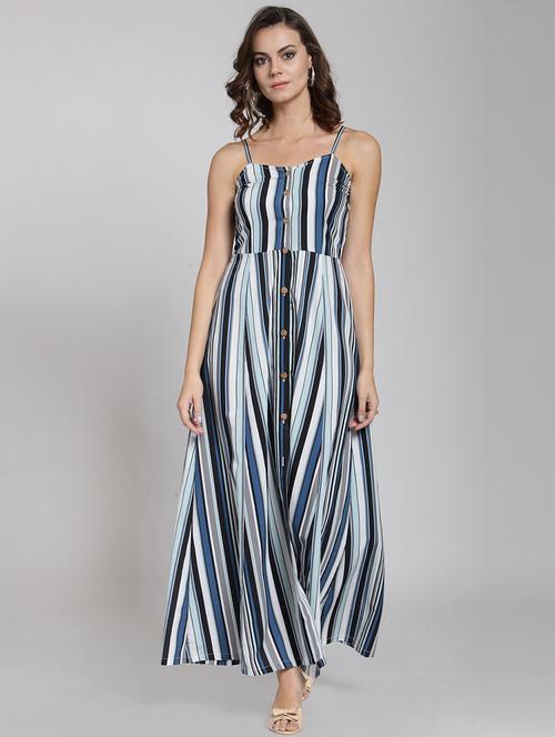 cami neck striped maxi dress - 18472735 - Very Small Image - 1