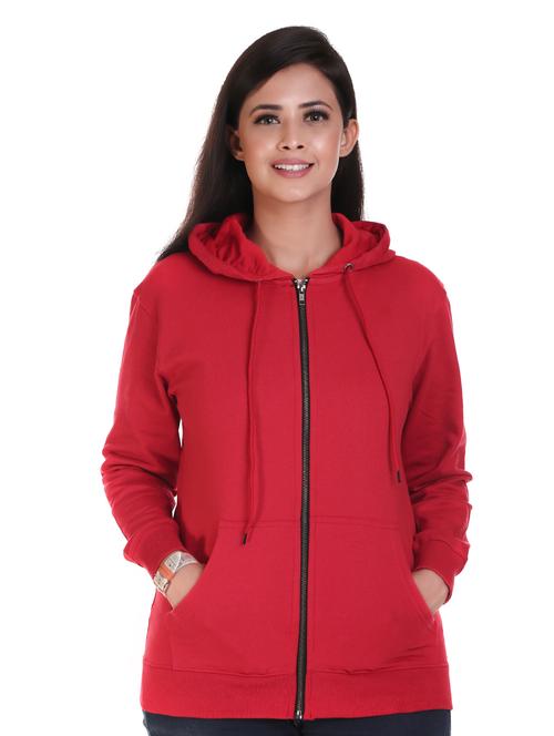 hooded neck solid sweatshirt - 18473205 - Very Small Image - 1