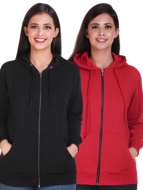 pack of 2 hooded solid sweatshirt - 18473209 - Very Small Image - 1