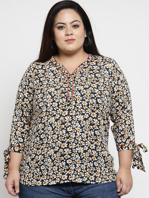 floral print regular top - 18473414 - Very Small Image - 1