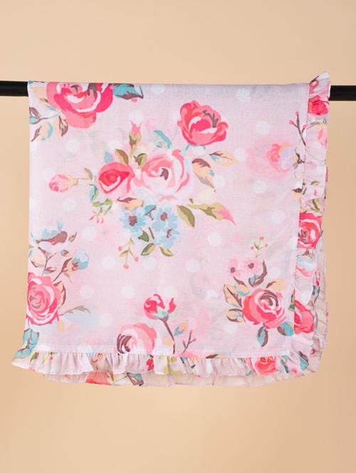 pink pure silk scarf - 18474417 - Very Small Image - 1
