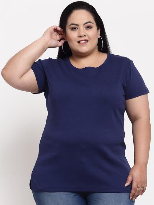 round neck solid regular tees - 18475492 - Very Small Image - 1