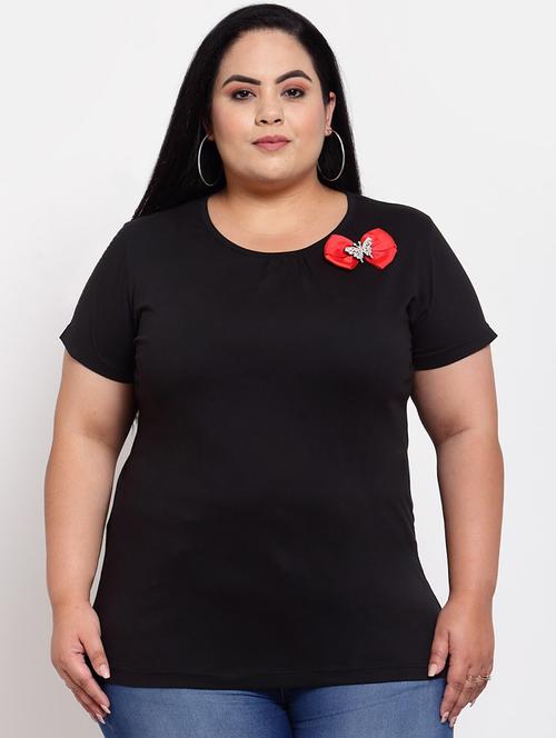 women's placement print round neck t-shirt - 18475500 - Very Small Image - 1