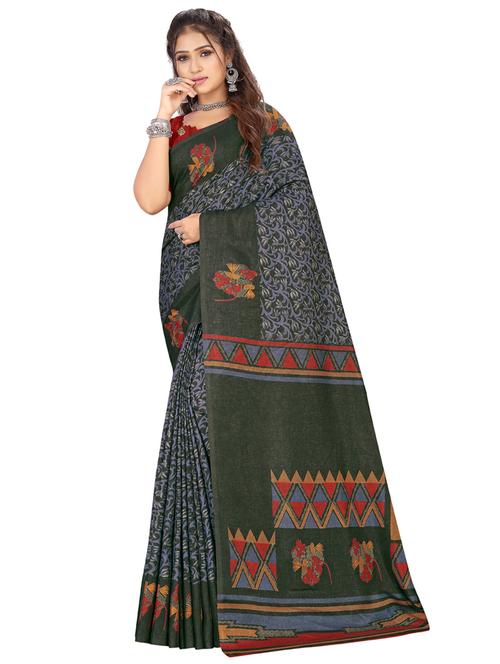foil printed saree with blouse - 18475607 - Very Small Image - 1