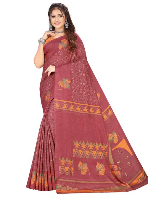 foil printed saree with blouse - 18475610 - Very Small Image - 1