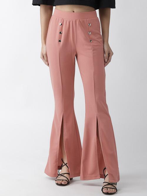 wide leg solid trouser - 18475688 - Very Small Image - 1