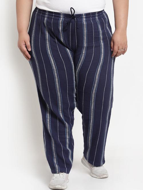 high rise striped plus track pant - 18475810 - Very Small Image - 1