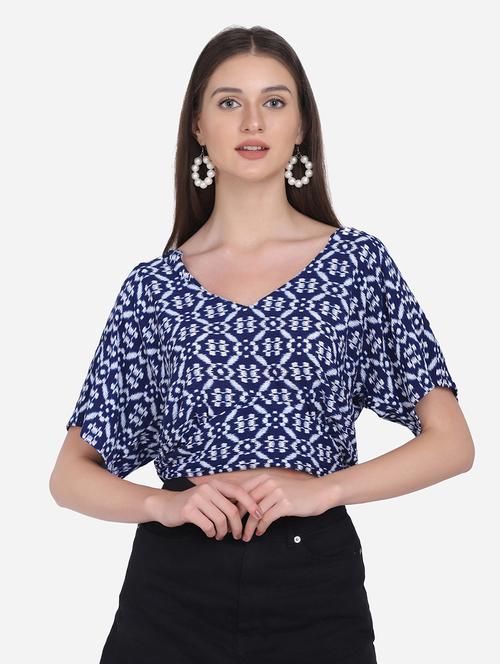 ikat print crop top - 18476108 - Very Small Image - 1