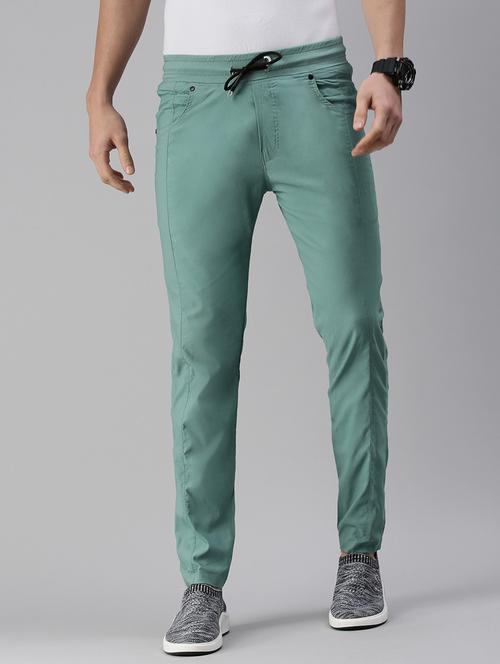 green solid track pant - 18476610 - Very Small Image - 1