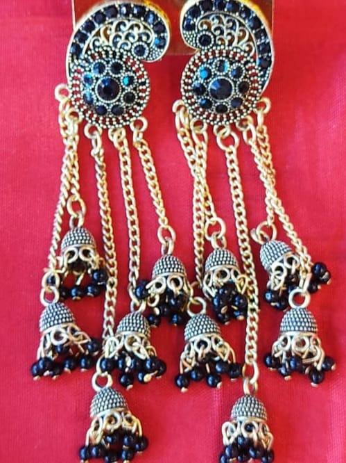 women party wear earring - 18476685 - Very Small Image - 1