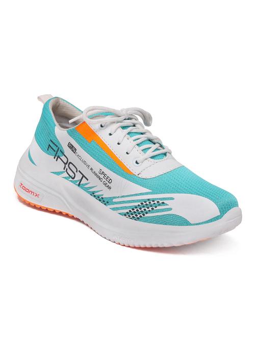 mens green lace up sport shoe - 18476815 - Very Small Image - 1