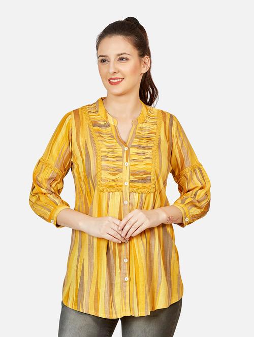 printed fusion kurti - 18476951 - Very Small Image - 1