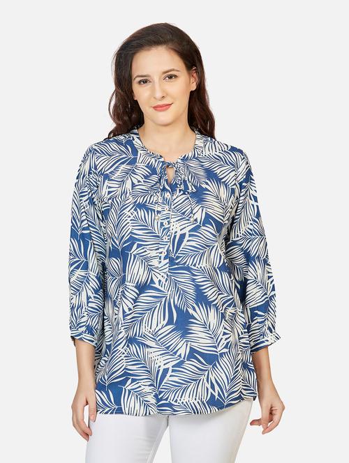printed fusion kurti - 18476957 - Very Small Image - 1