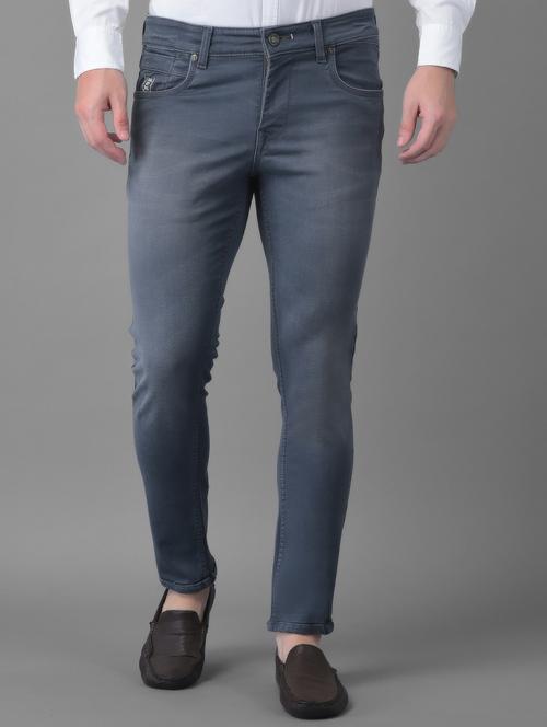 mens slim fit plain jeans - 18477368 - Very Small Image - 1